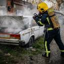 На об’їзній Тернополя рятувальники ліквідували пожежу легкового автомобіля