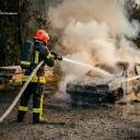 На Лановеччині згорів автомобіль «Daewoo Lanos»